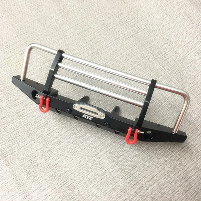 KYX CNC alloy front bumper anti crash for Axial 90046 Trsxxas TRX-4 TRX4 1/10 rc car | Parts &amp Accs