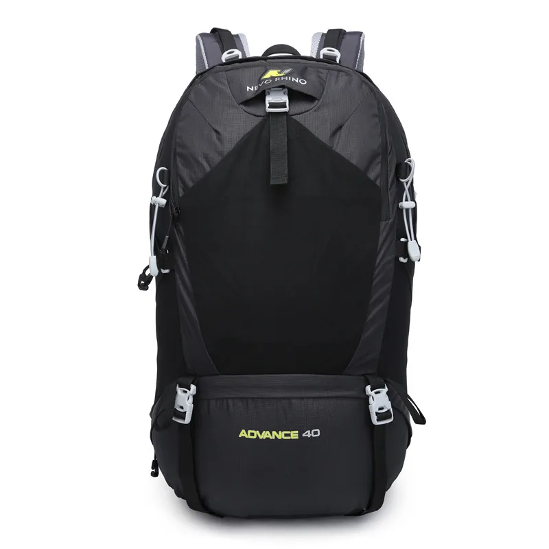 NEVO RHINO 40L водонепроницаемый мужской рюкзак унисекс дорожная сумка походный открытый альпинистский рюкзак для мужчин - Цвет: Черный