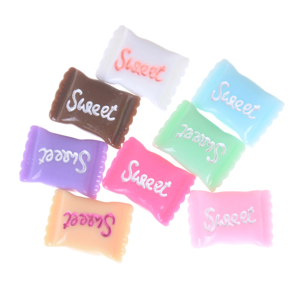 Милые 10 шт./компл. сладкие конфеты Миниатюрные аксессуары для кукольного домика