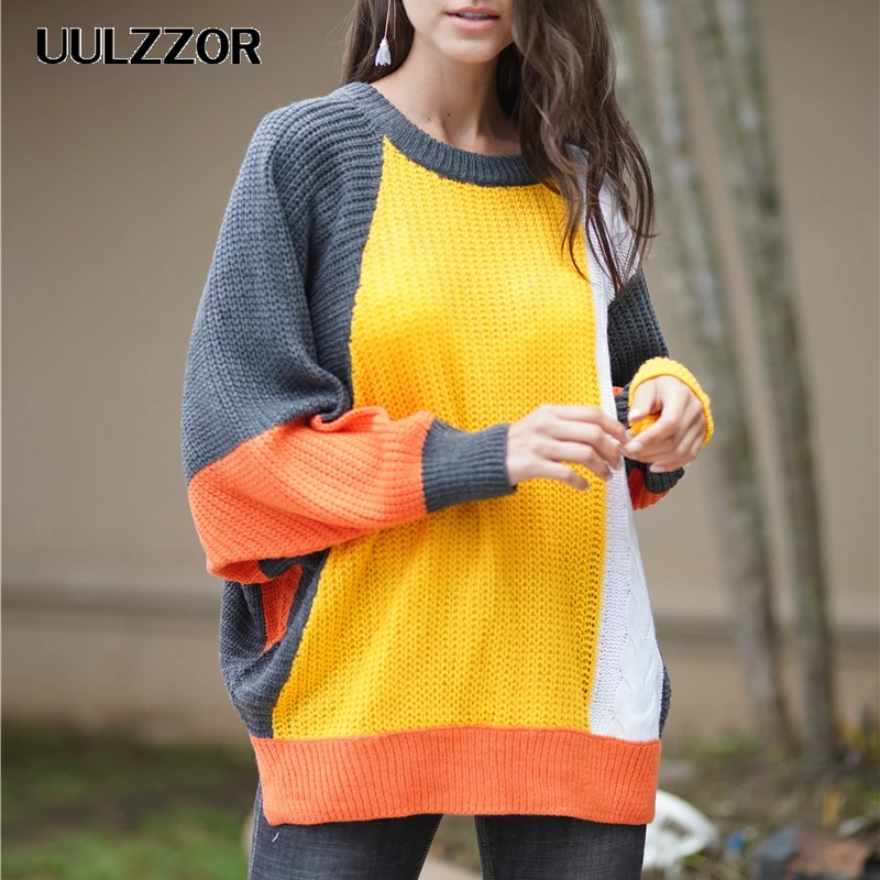 UULZZOR Winter Pull Sweaters Women 2019 Fashion Loose Jumpers Korean Pullovers Knitting Thick Christmas Sweater | Женская одежда