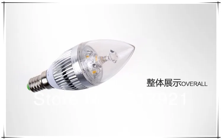 Свеча GREElights E14 теплый белый 3 Вт 4 5 Светодиодная лампа с регулируемой яркостью