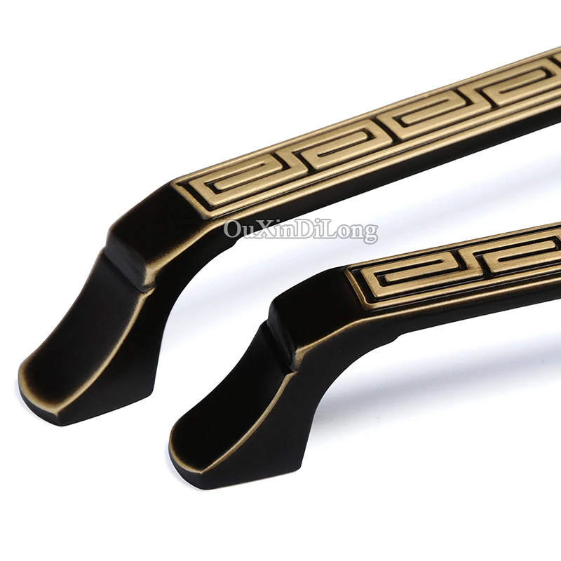 Новинка 2 шт. европейские античные латунные ручки для кухонных шкафов дверных