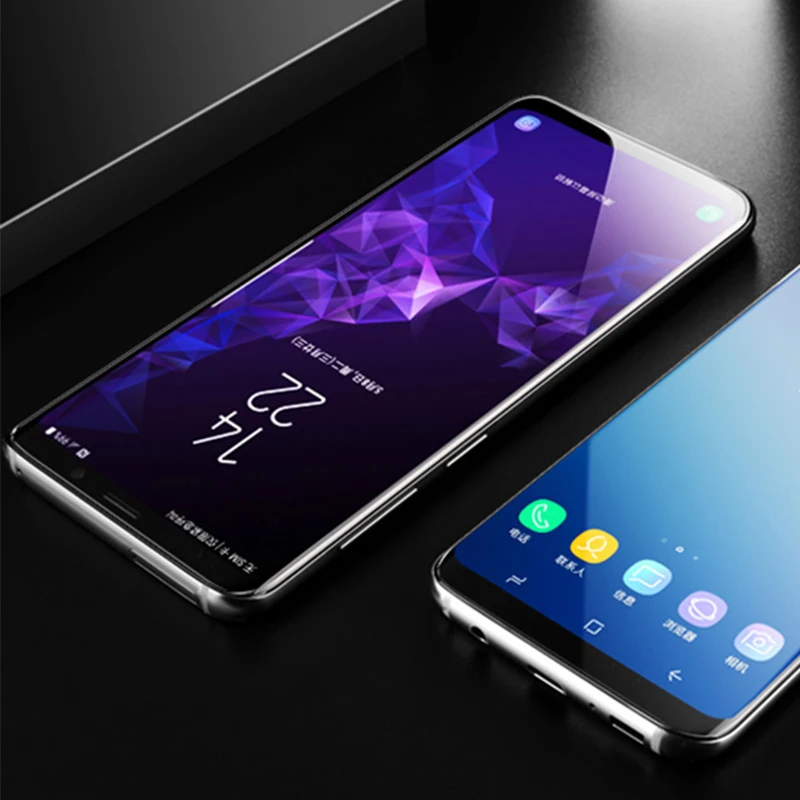Защита для экрана из закаленного УФ стекла Samsung Note 8 9 Galaxy S6 s7 edge S8 S9 plus защита