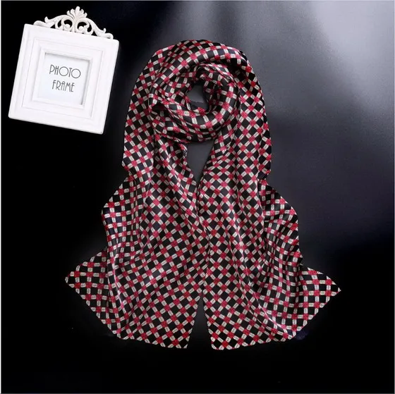 58 Винтаж шелк Для мужчин галстук шарф Пейсли проверить цветы 2 Слои точка Чистый шелковый атлас шейный платок 75 цветов#4055 - Цвет: 58