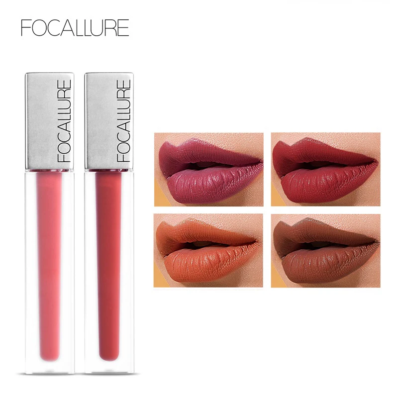 FOCALLURE, Высококачественная губная помада, стойкая губная помада, макияж, ультра-матовая губная помада, красота, красные губы, Batom, косметика, Kiss proof