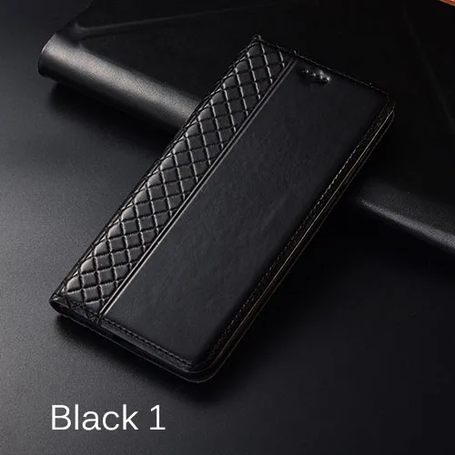 black 1 Чехол для Xiaomi Mi A2 Lite KEZiHOME Клетчатый Стиль Натуральная кожа флип Бумажник чехол для Xiaomi Mi A2 Lite чехол для телефона s - Цвет: black 1