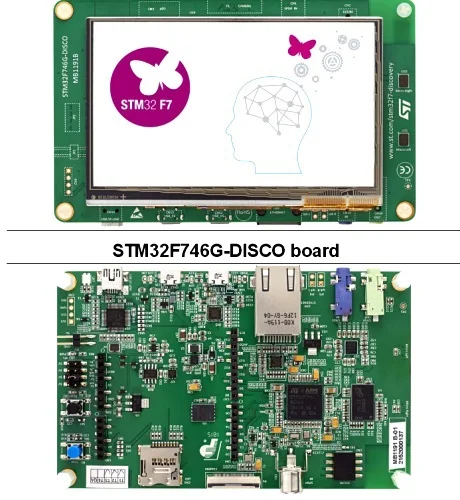 Набор для разработки stm32f746gdiscovery STM32F7 с макетной платой STM32F746NG MCU ST-LINK/V2-1 |