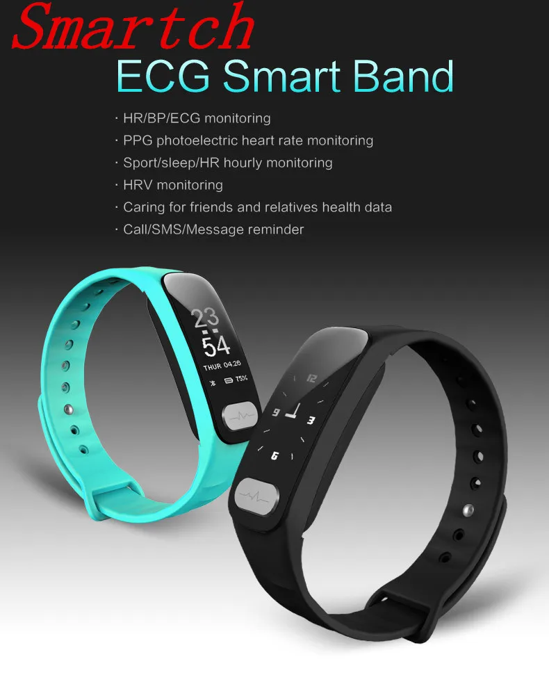 Smartch R11 Спорт Смарт Браслет трекер сердечного ритма крови Давление измерение
