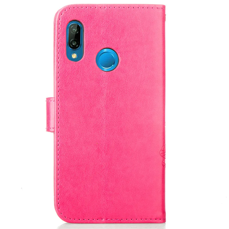 Чехлы Люкс Флип кожаный чехол для Huawei P20 Lite случае бумажник телефон Coque Etui
