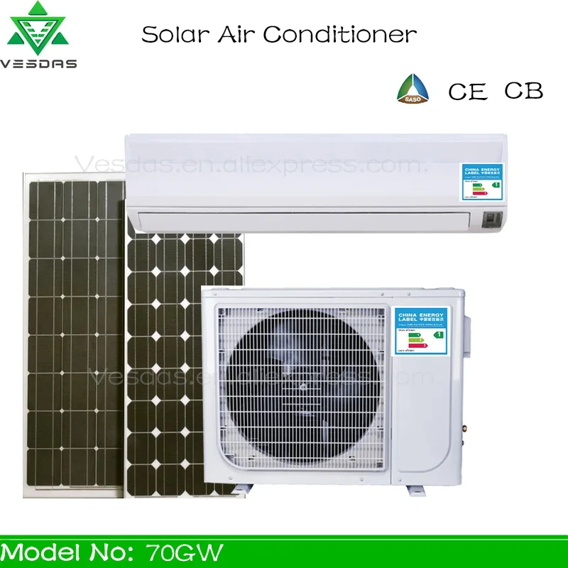 VESDAS 7000 Вт AC220V DC48V 24000BTU инвертор кондиционер охлаждение Отопление Гибридный для