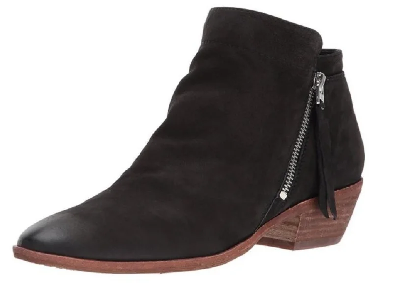 Autumn winter faux leather woman shoes vintage ankle boots for women mid heels zipper platform chelsea botines mujer | Обувь