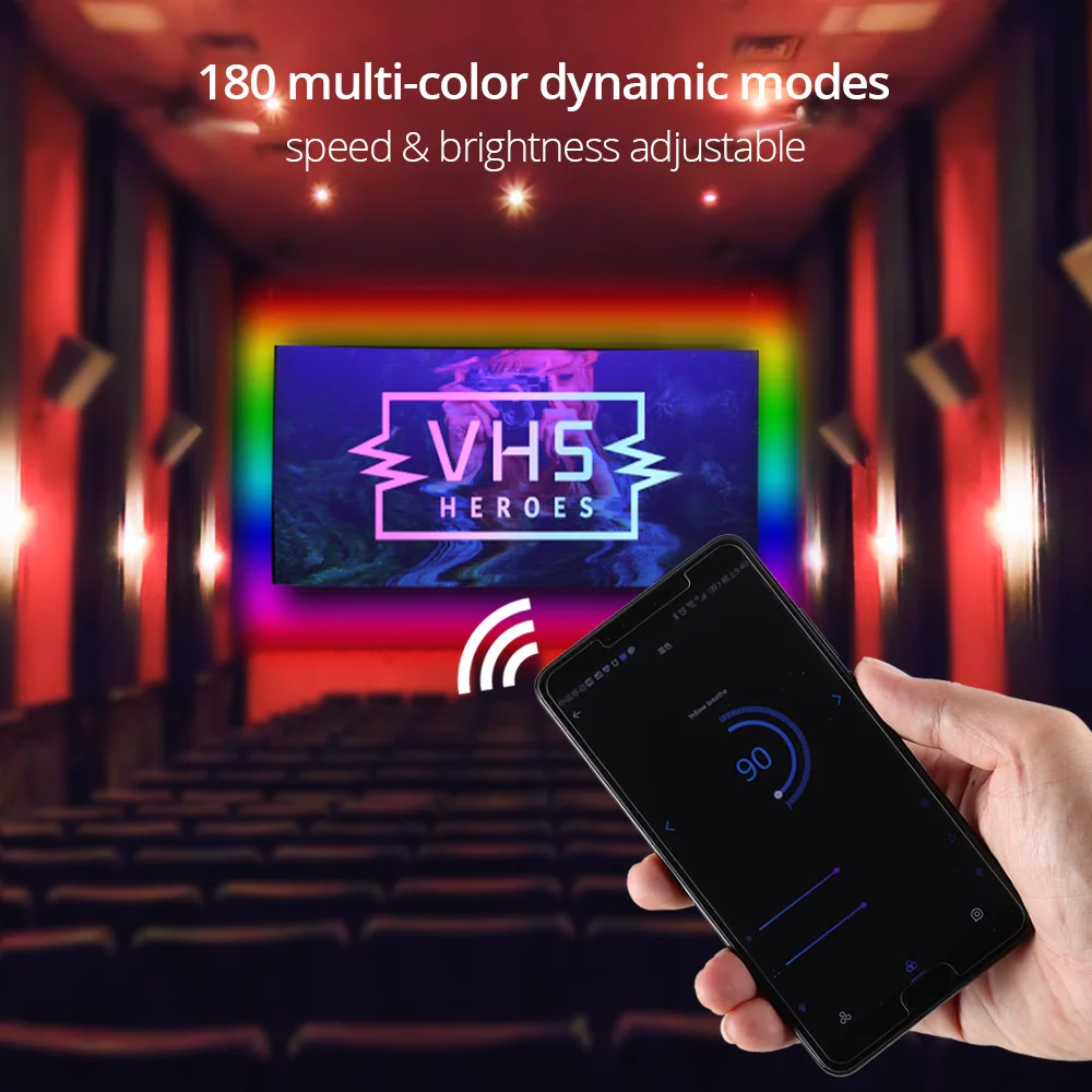 WS2811 Светодиодные ленты Комплект DC12V мечта Цвет WI FI контроллер SP108E 30/60