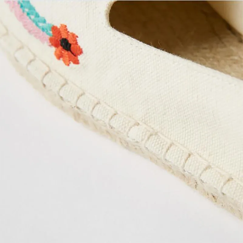 Модные Повседневные туфли в этническом стиле Espadrilles обувь на плоской подошве с