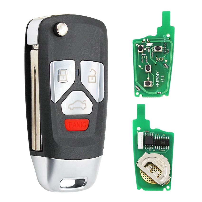 3 + 1/4 Кнопка Модернизированный складной дистанционный ключ 433 МГц ID46 чип Uncut Blade P/N: