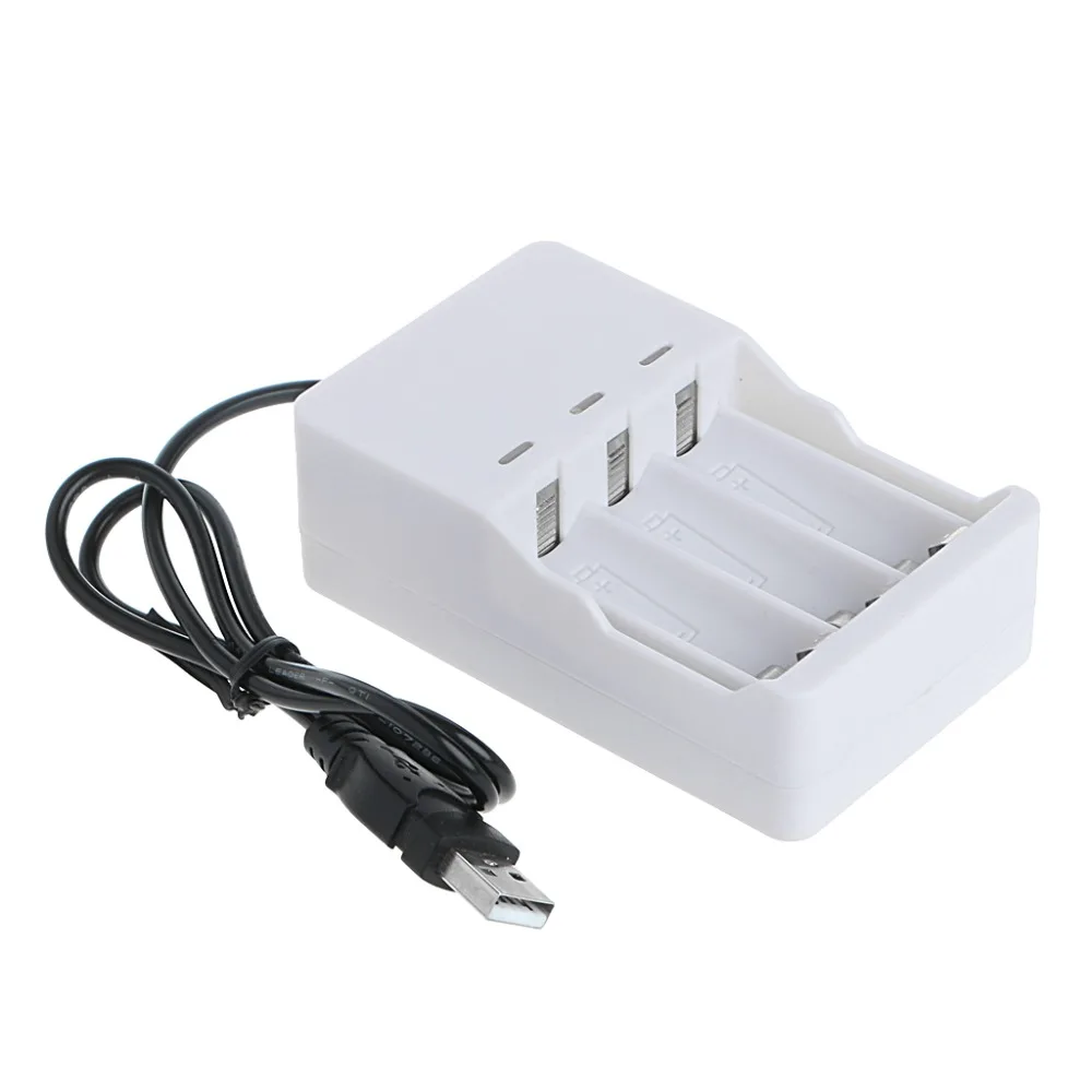Универсальное автоматическое зарядное устройство 1 2 В с 3 слотами AA/AAA Ni MH Cd USB