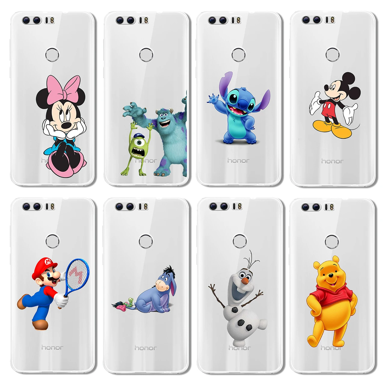 Милый мультфильм Минни ИА Мягкие tpu чехол для телефона huawei Honor 9 8 10 lite 6X 6A 7X P 20 2016 2017