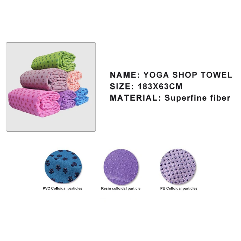 Нескользящее полотенце из микрофибры 183*63 см|fitness yoga mat|non slip matyoga mats fitness |