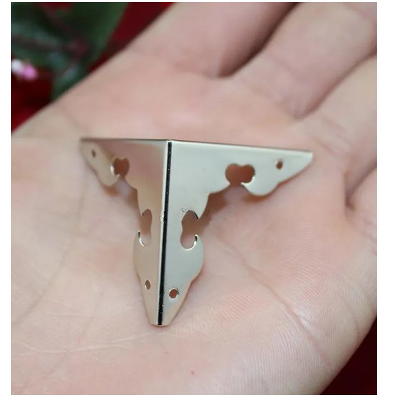 Белый ящик углы для мебели Декор треугольник цветок сторона деревянный угловой 30