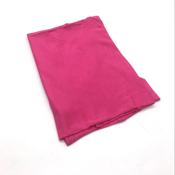 rose red Women Muslim Cotton Hijab Full Over Islamic Elastic Underscarf Women Hijabs Comfortable 9 Colors - Цвет: rose red