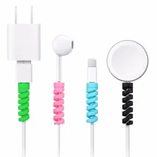 Универсальный защитный чехол для IPhone samsung, компьютеров, ноутбуков, 2 шт., кабели Lightning, кабель для мыши, USB кабель для зарядного устройства, шнур