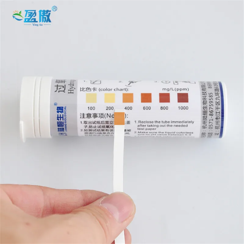 Тестовая Бумага для перекиси водорода быстрого тестирования качества воды