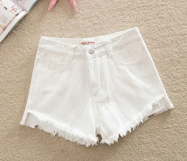 Джинсовые шорты с высокой талией для женщин 2016 брендовые Стильные джинсы