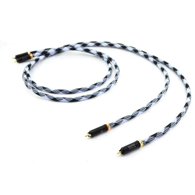 

Customer OEM Brand Interconnect Cables with WBT-0120Ag Silver RCA Plugs