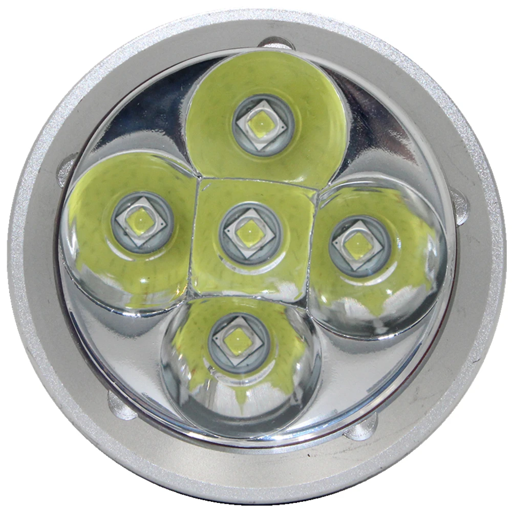 구매 방수 스쿠버 다이빙 손전등 5x XM-L2 LED 플래시 토치 라이트 램프 수중 스피어피싱 + 18650 배터리 + 충전기