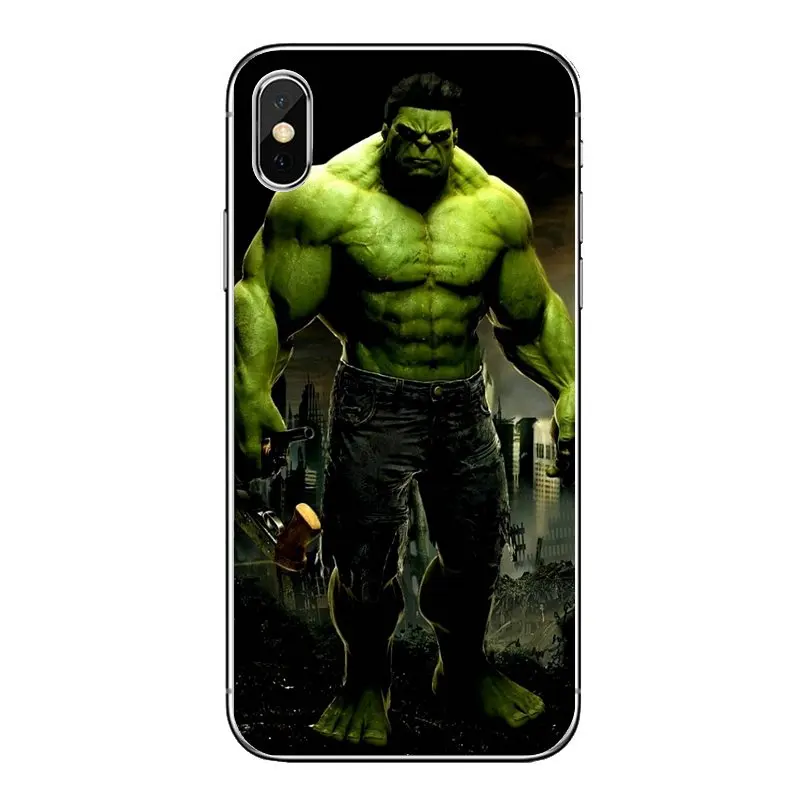 Мягкий чехол для iPod Touch iPhone 4 4S 5 5S 5C SE 6 S 7 8 X XR XS Plus MAX Марвел комиксы Халк Crazy Superhero rotor