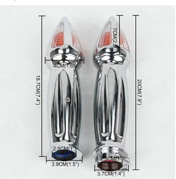 Мотоцикл поворотники Бар Конец 1 &quotрукоятка для Honda Shadow Spirit Sabre Aero ACE Steed VLX 400 600 1100
