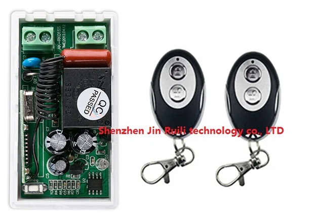 

Новый AC220V 1CH Беспроводная фотосессия 1 * приемник + 2 * передатчик формы ellipse для бытовых приборов ворота гаража
