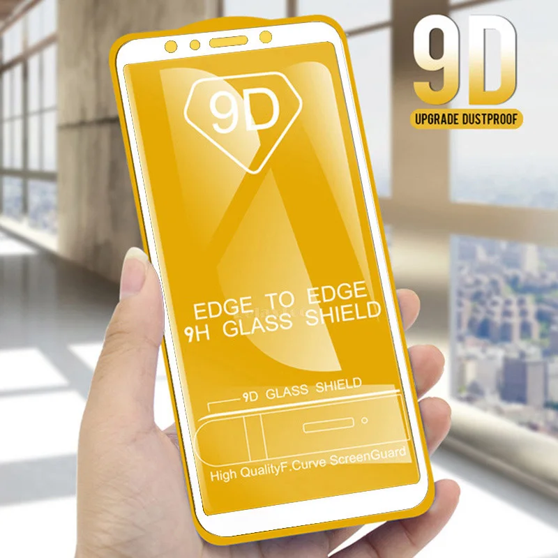 White 9D закаленное стекло для Xiaomi Mi A2 a 2 lite защита экрана полное покрытие для Xiaomi Mi a2 a2lite glas защитная пленка - Цвет: White