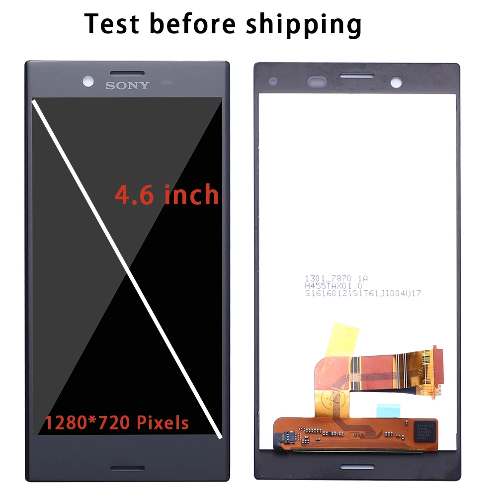 Протестированный 4 6 '񟡰x720 ЖК дисплей для SONY Xperia X Компактный сенсорный экран
