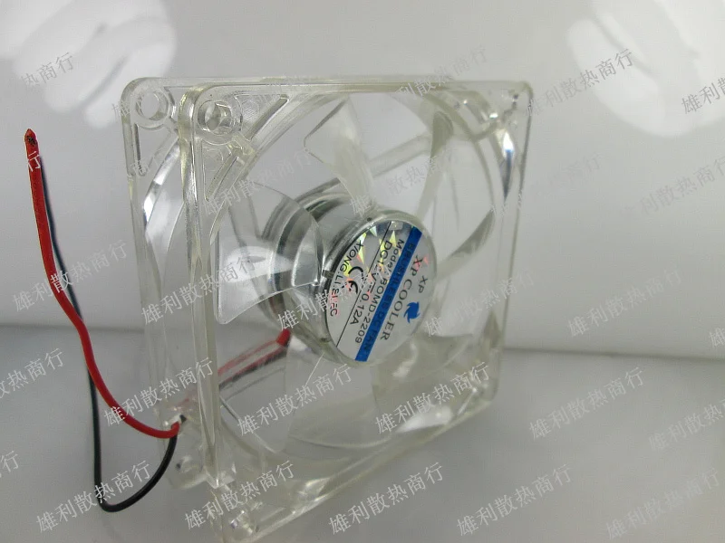 

80mm cooling fan with 4ea led 8025 8cm silent DC 12V LED luminous chassis molex 4D plug axial fan
