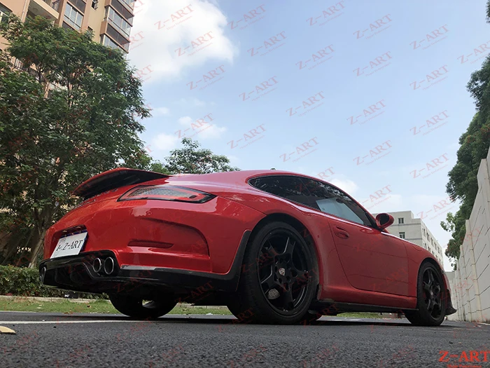 Оригинальный Z ART Tempus задний бампер для Porsche 911 2005 2011 углеродное волокно Корпус