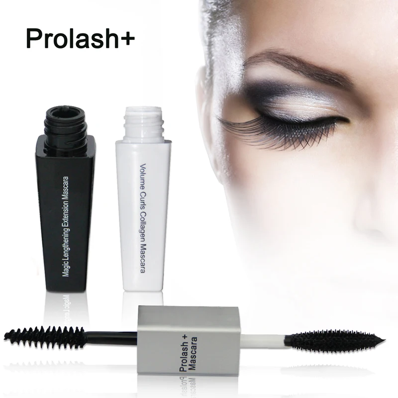 Тушь для ресниц Prolash + с лучшим объемом удлиняющая черная водостойкая био-эпм