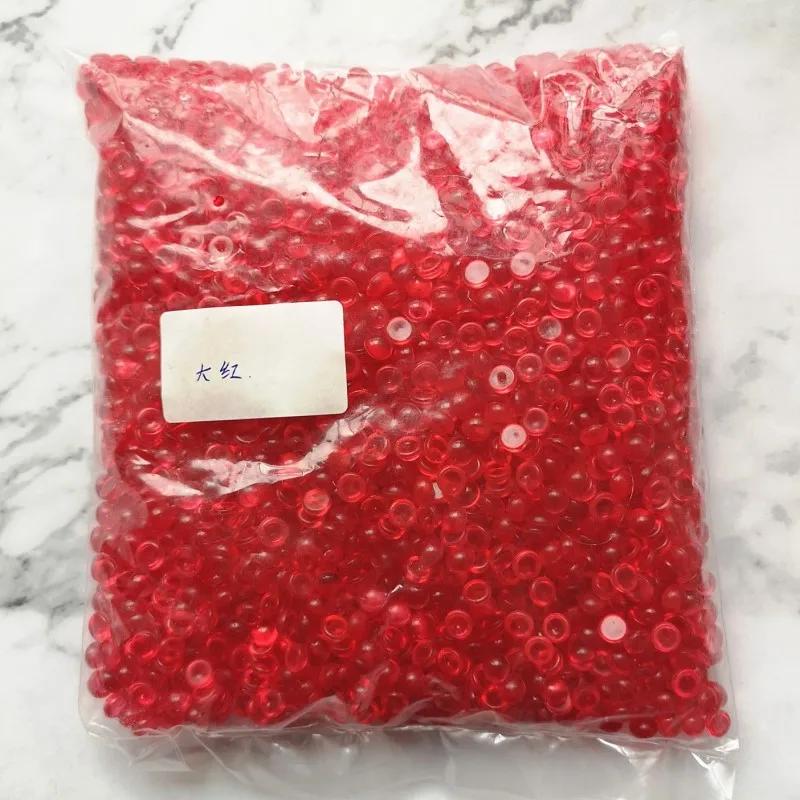 Red 500g 500 г 21 цвет прозрачный рисовый рыбий шар плоские бусины прозрачные клейкие аксессуары Игрушка DIY ручной работы слизи кристалл Грязь частицы наполнитель - Цвет: Red 500g