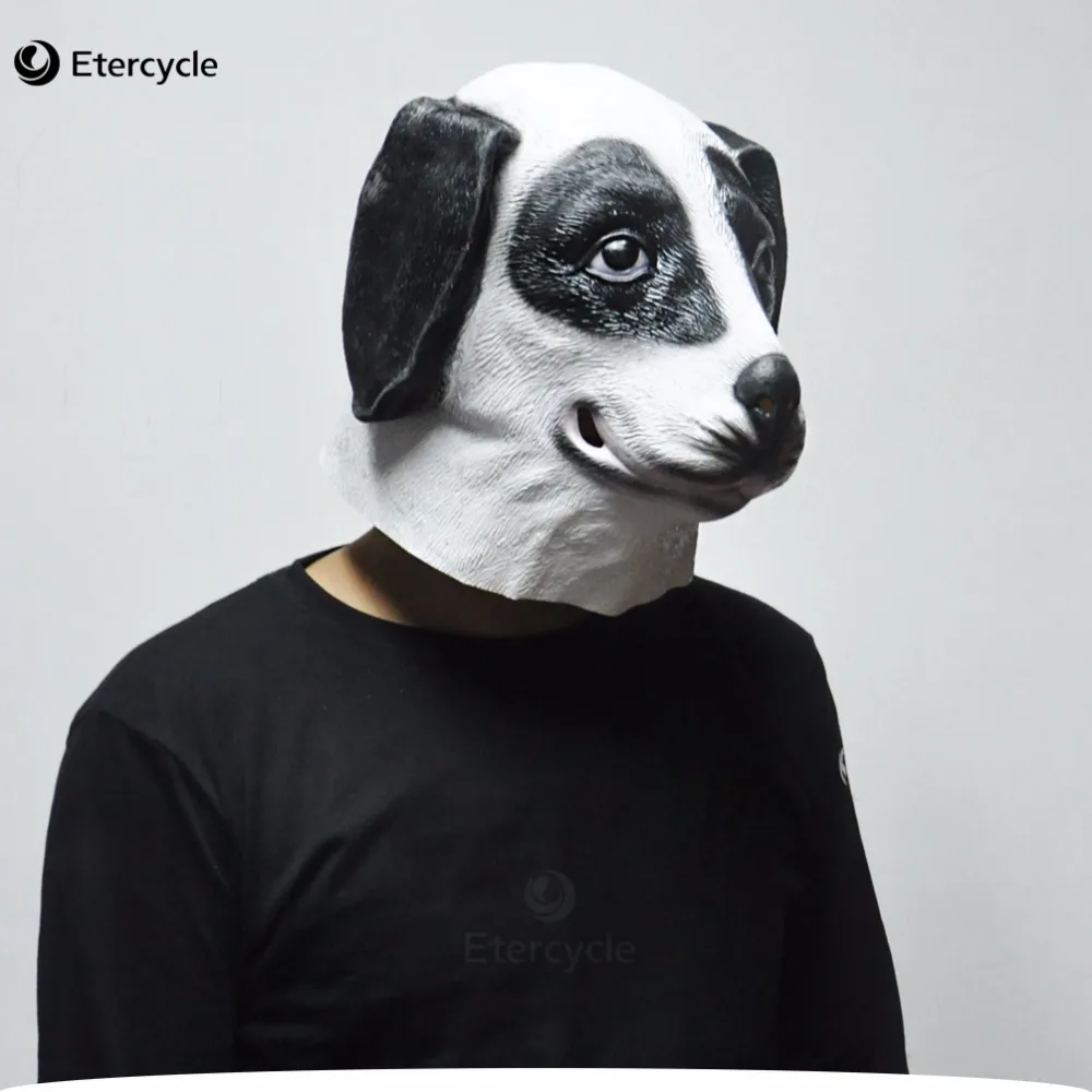 Пятнистая маска для собаки Хэллоуин латексные маски косплей реквизиты вечеринки
