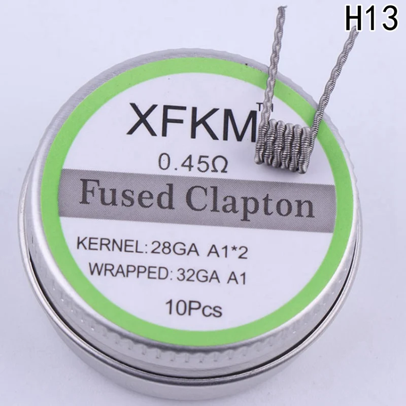 XFKM плоский витой провод плавленый clapton Hive предварительно сделанные обмоточные провода чужеродный микс витой Quad катушки Tiger сопротивление нагрева спираль rda