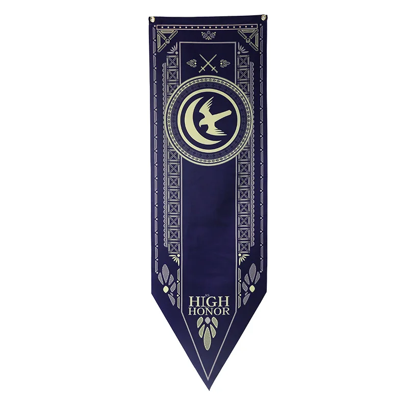 Arryn 46x150 см HQ Игра престолов баннер домашний декоративный флаги Старк Таргариен Lannister получил атласный бар украшение комнаты флаг баннеры - Цвет: Arryn