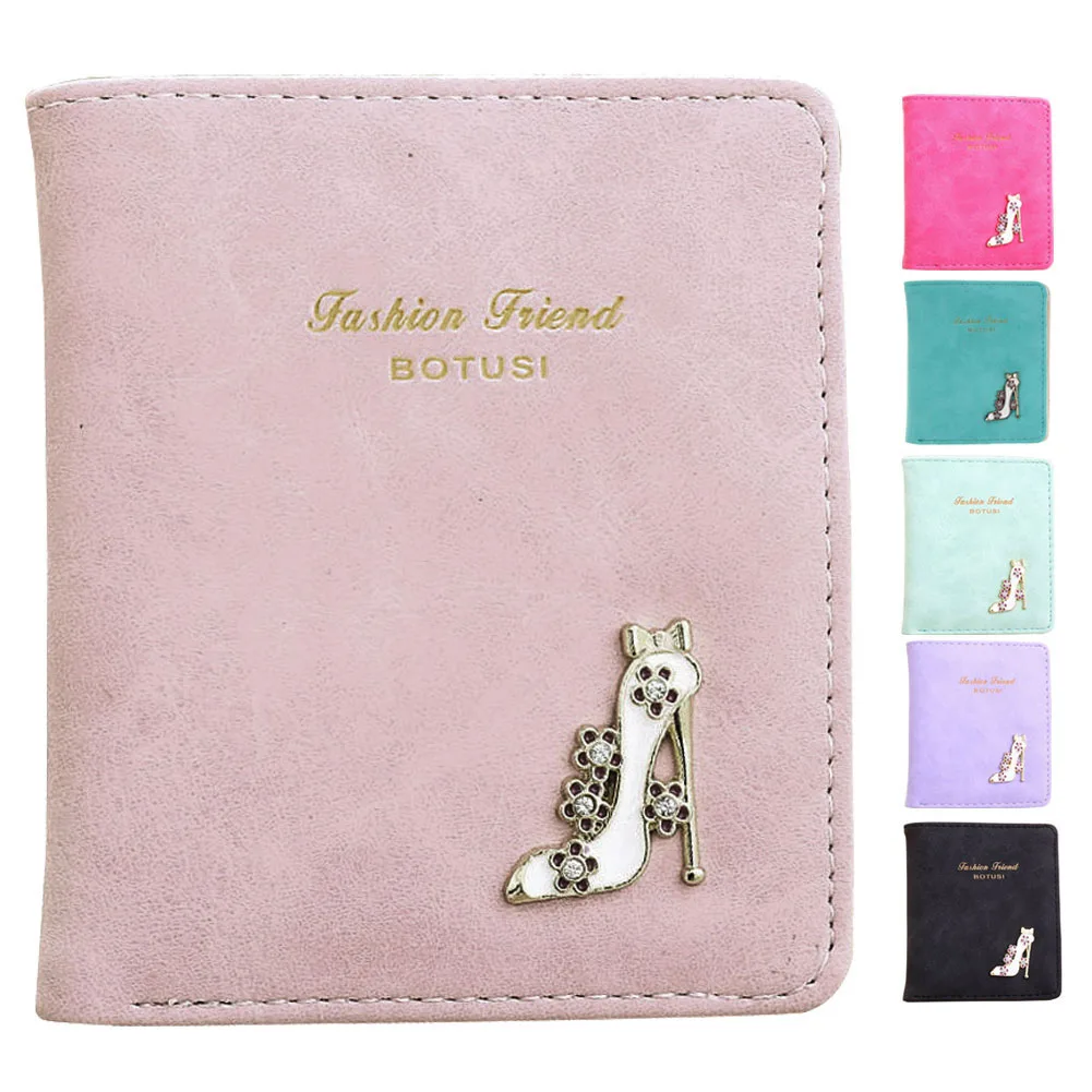 2019 симпатичный женский короткий кошелек модный мини тонкий из искусственной