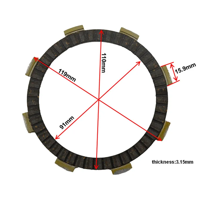 

Motorcycle Engine Parts Clutch Friction Plates Kit For HONDA CR60R CR 60R CR60 R CR 60 R 1983 #CP-00012
