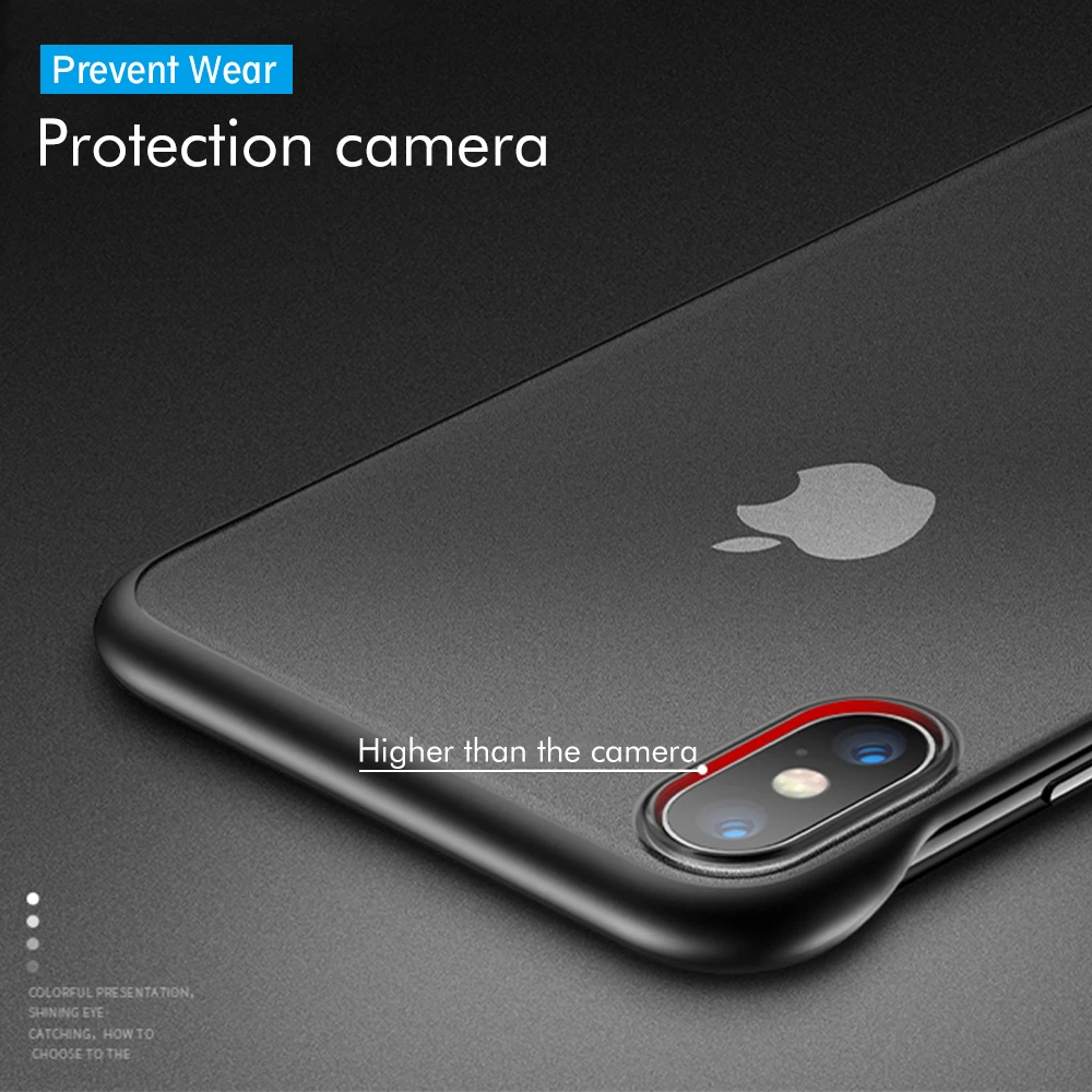 Роскошный Бескаркасный чехол для телефона iPhone XS Max X прозрачный чехол для iPhone 6 S 6 7 8 Plus Акриловые Матовые чехлы оболочка