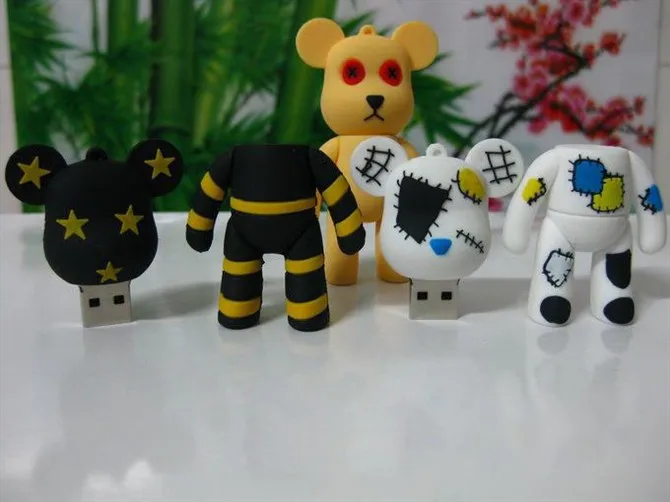 

2016 Hot Violence bear usb flash drive girls mini cartoon usb flash drive 8g16g 32g 64g 128g personalized usb flash drive
