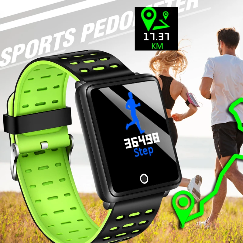 BANGWEI Смарт-часы со светодиодом цвет большой экран для мужчин модные фитнес трекер