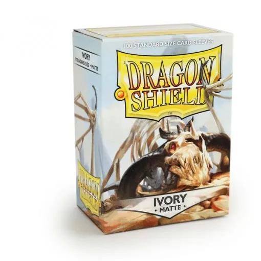 Matte Ivory 66x91 мм, 100 шт./лот, цветные матовые карты Demark Dragon Shield, защита для карт MGT, чехол для карт PKM, Star Reals - Цвет: Matte Ivory