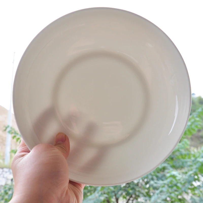 Высококачественная Белая костяная фарфоровая тарелка для закуски десерта