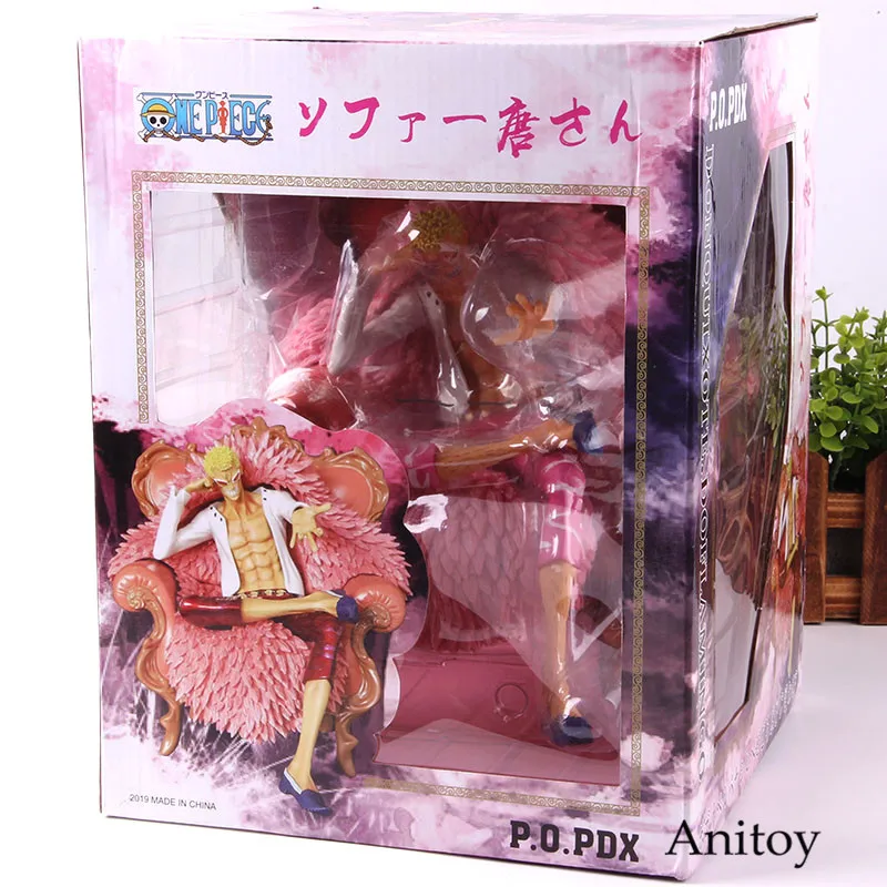Аниме одна деталь фигурку donquixote doflamingo сидит на диван ПВХ Коллекция Модель игрушки p. o. p DX подарок на день рождения