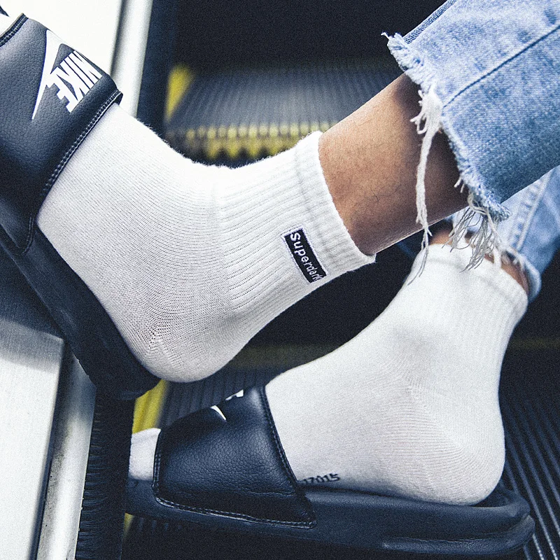 Уличные стильные одноцветные носки Harajuku модные Hombre дизайнерские для скейтборда