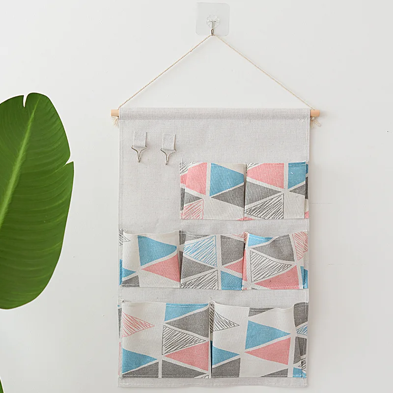 Хлопковая льняная художественная кухонная сумка для хранения вещей на каждый